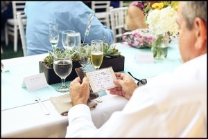 handwritten guest notes
