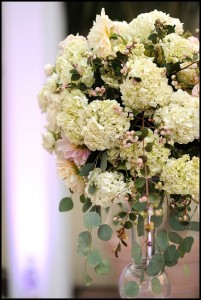 hydrangea wedding centerpiece