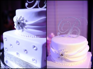 monogram cake topper