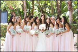 blush bridesmaid dresses