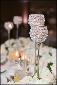 crystal candle holders