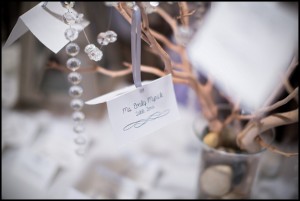 manzanita wedding namecards