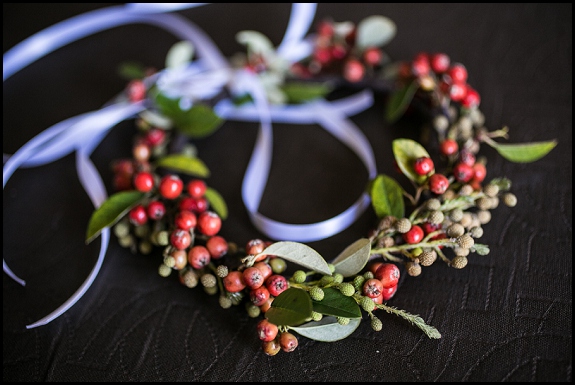 flowergirl hair garland