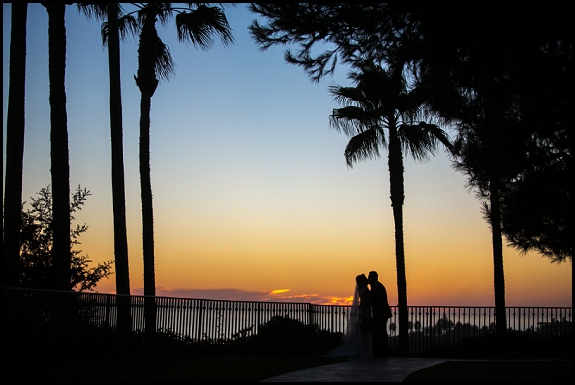 sunset wedding