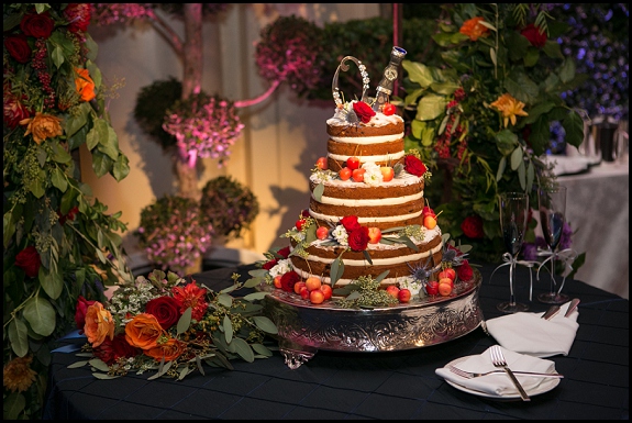 naked wedding cakes