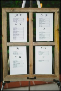 window frame seating chart