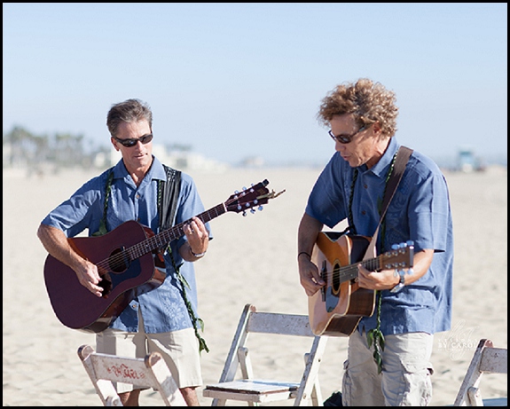 acoustic guitar for beach ceremony