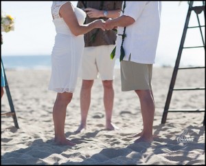 beach wedding ceremony