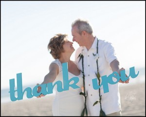 thank you wedding sign