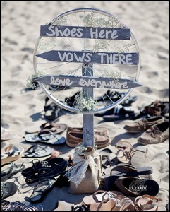 wedding ceremony sign