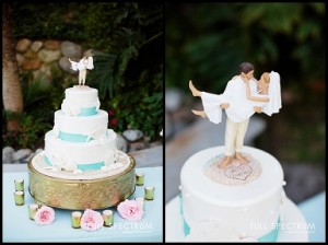 beach wedding cake