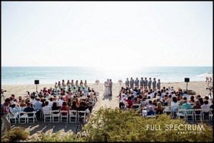 beach community gets bride to the altar
