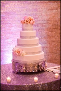 bling wedding cake