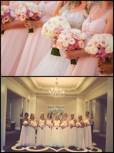 blush bridesmaid dresses