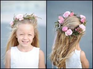 flower girl floral wreath