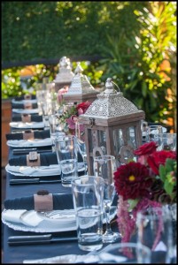 red black wedding details