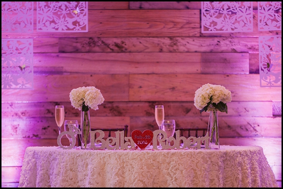 the colony house sweetheart table
