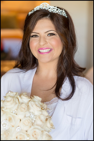 bride at hyatt regency resort and spa huntington beach