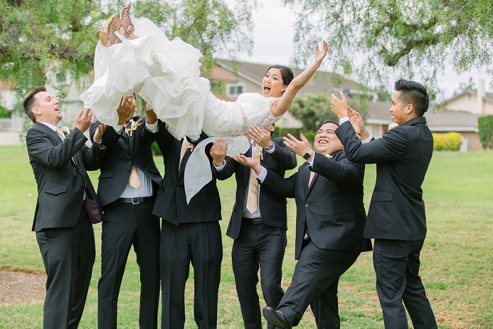 tossing bride