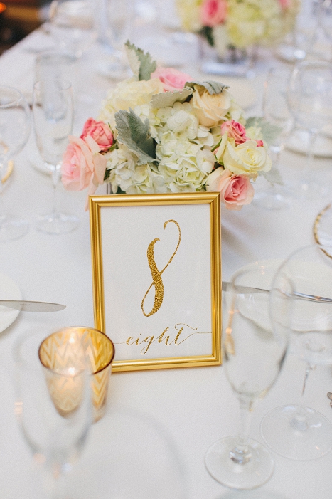 gold table numbers