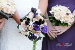 purple wedding bouquet