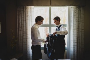 groom getting ready