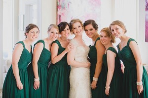 green bridesmaid dresses