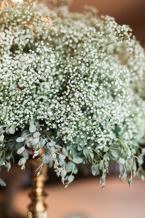 babies breath wedding centerpiece