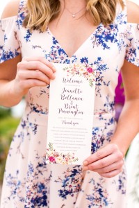 garden wedding programs