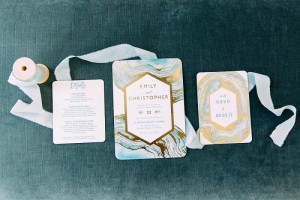 agate wedding invitations