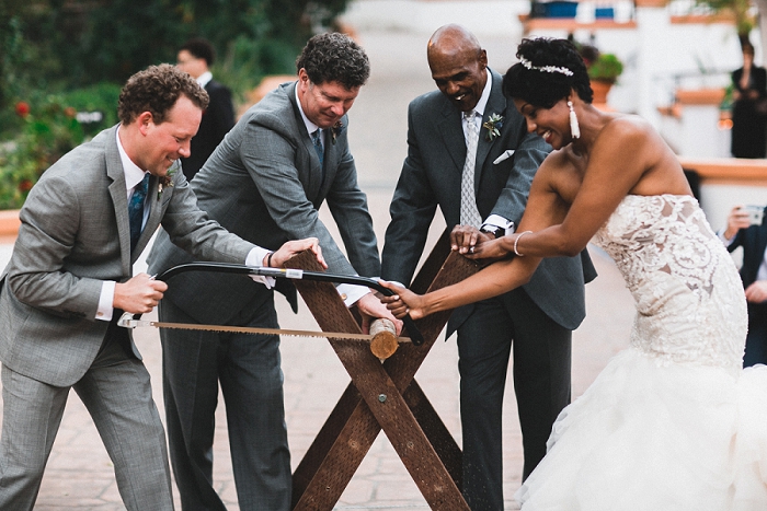 sawing the log wedding tradition