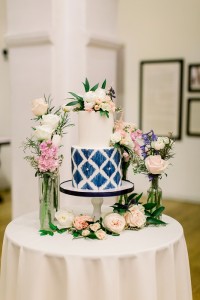 garden wedding cake