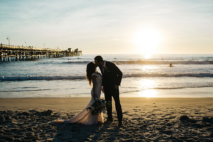 sunset wedding