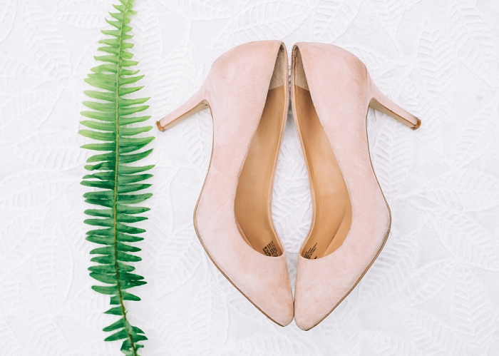 pink wedding shoes