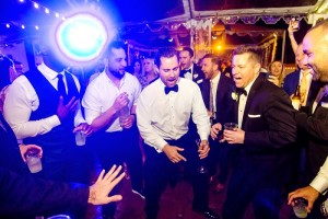 guests having fun at a wedding