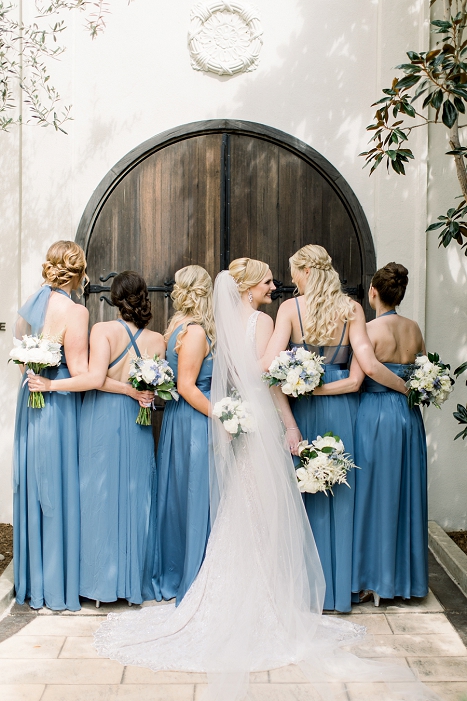 blue bridesmaid dresses