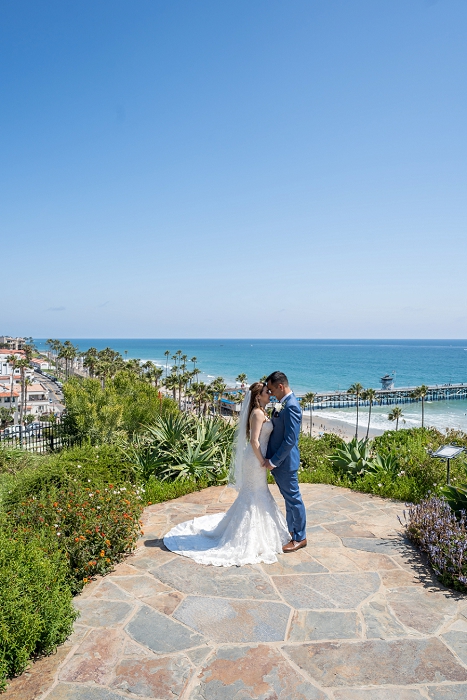 california ocean view wedding