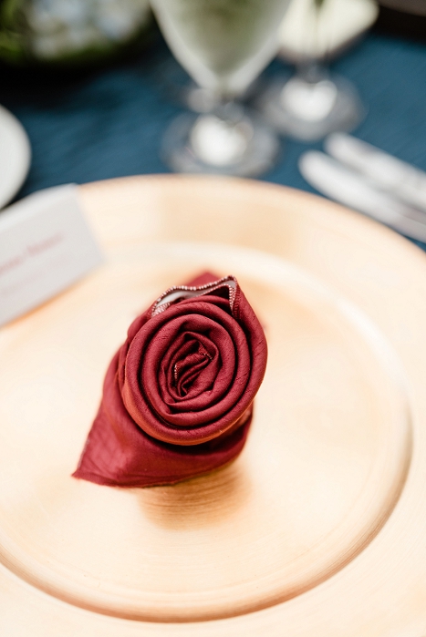 rose fold napkin