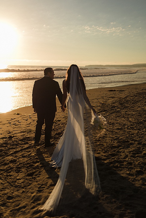 sunset wedding