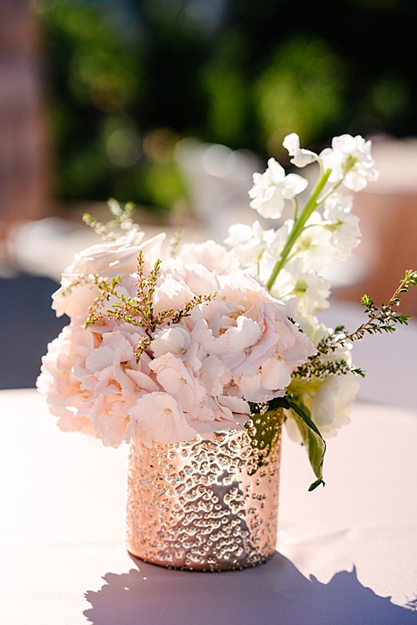 pink wedding flowers