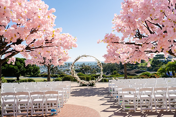 pink wedding ceremony