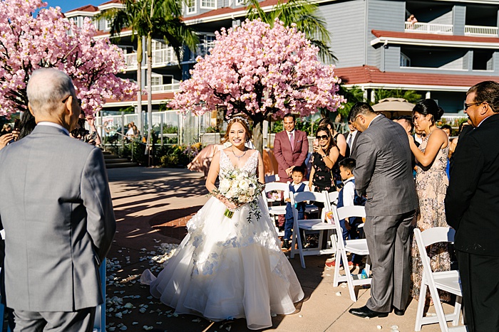 outdoor wedding ceremony