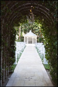 fairmont garden gazebo wedding ceremony