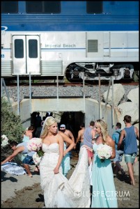 beach community gets bride to the altar
