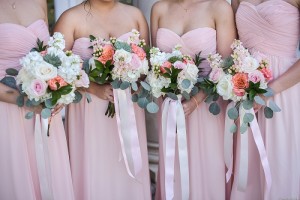 blush bridesmaid dresses