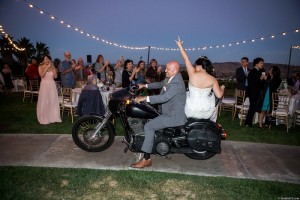 harley wedding grand entrance