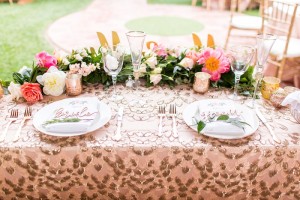 gold and blush wedding