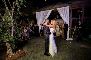 outdoor wedding reception