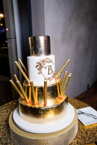 sparkler wedding cake
