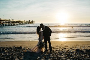 sunset wedding